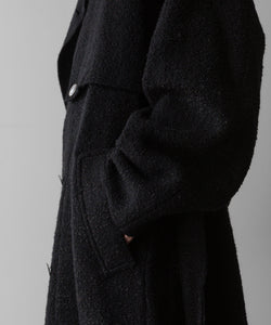 【Fujimoto】REVERSIBLE LESS SEWING COAT - BLACK