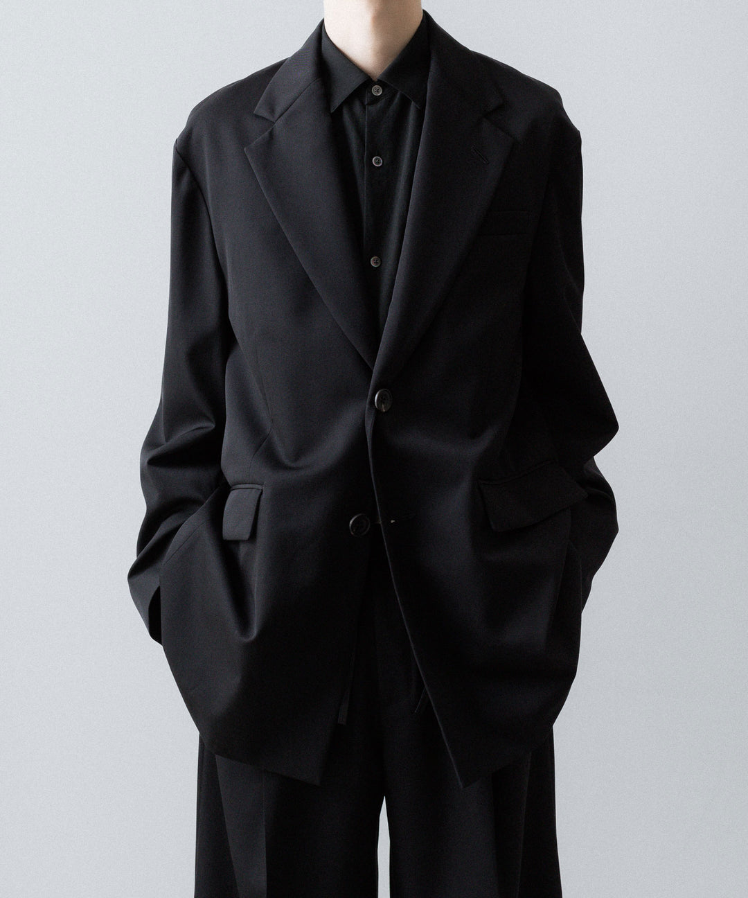 ssstein(シュタイン)のOVERSIZED SINGLE BREASTED LONG JACKET - BLACKの公式通販サイトsession福岡セレクトショップ