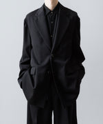 画像をギャラリービューアに読み込む, ssstein(シュタイン)のOVERSIZED SINGLE BREASTED LONG JACKET - BLACKの公式通販サイトsession福岡セレクトショップ
