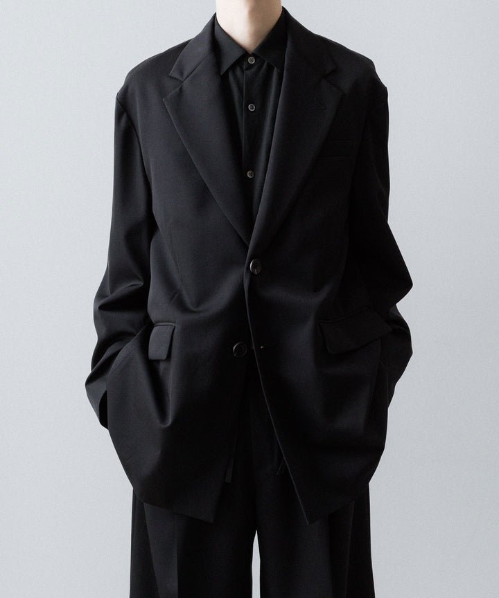 ssstein(シュタイン)のRAYON/LINEN OVERSIZED DOWN PAT SHIRT - BLACKの公式通販サイトsession福岡セレクトショップ