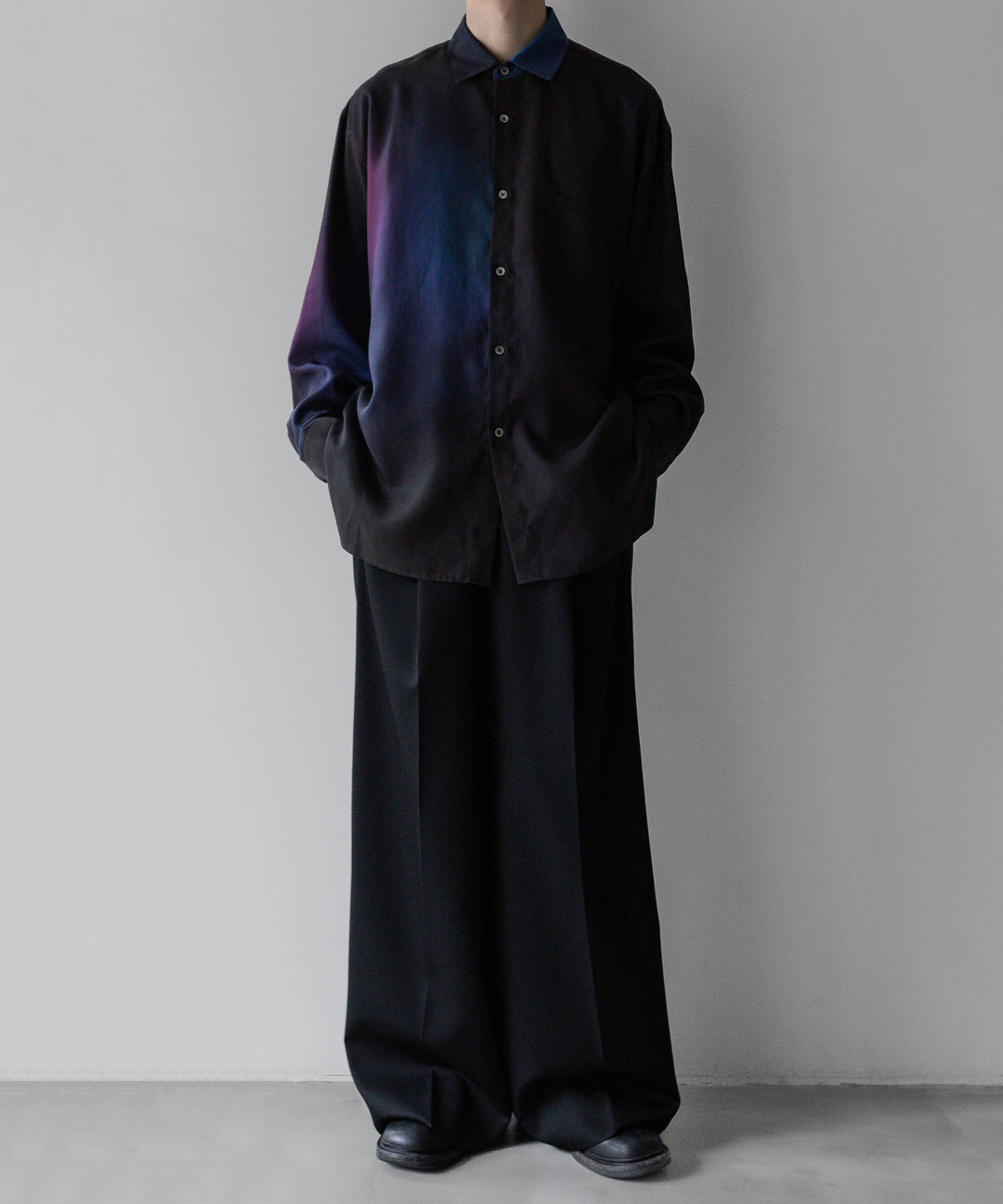 【stein】ssstein シュタインのOVERSIZED TENCEL LS SHIRT - GRADATION公式通販サイトsession福岡セレクトショップ