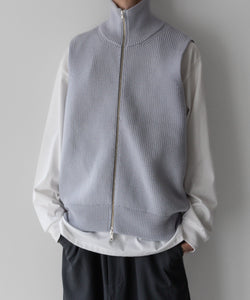 stein(シュタイン)の23AWコレクションOVERSIZED DRIVERS KNIT ZIP VESTのOFF GREY