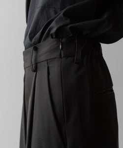 ssstein(シュタイン)の24AWコレクション OVERTUCKED EXTRA WIDE TROUSERS - DARK CHARCOAL 公式通販サイトsession福岡セレクトショップ