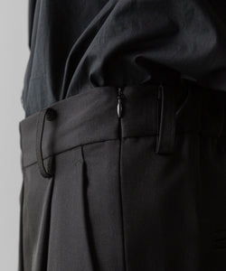 ssstein(シュタイン)の24AWコレクション OVERTUCKED EXTRA WIDE TROUSERS - DARK CHARCOAL 公式通販サイトsession福岡セレクトショップ