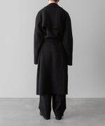 画像をギャラリービューアに読み込む, 【Fujimoto】REVERSIBLE LESS SEWING COAT - BLACK
