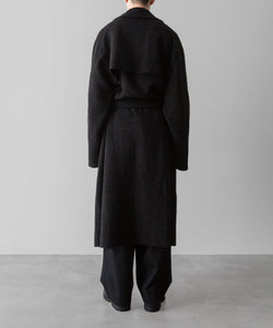 【Fujimoto】REVERSIBLE LESS SEWING COAT - BLACK