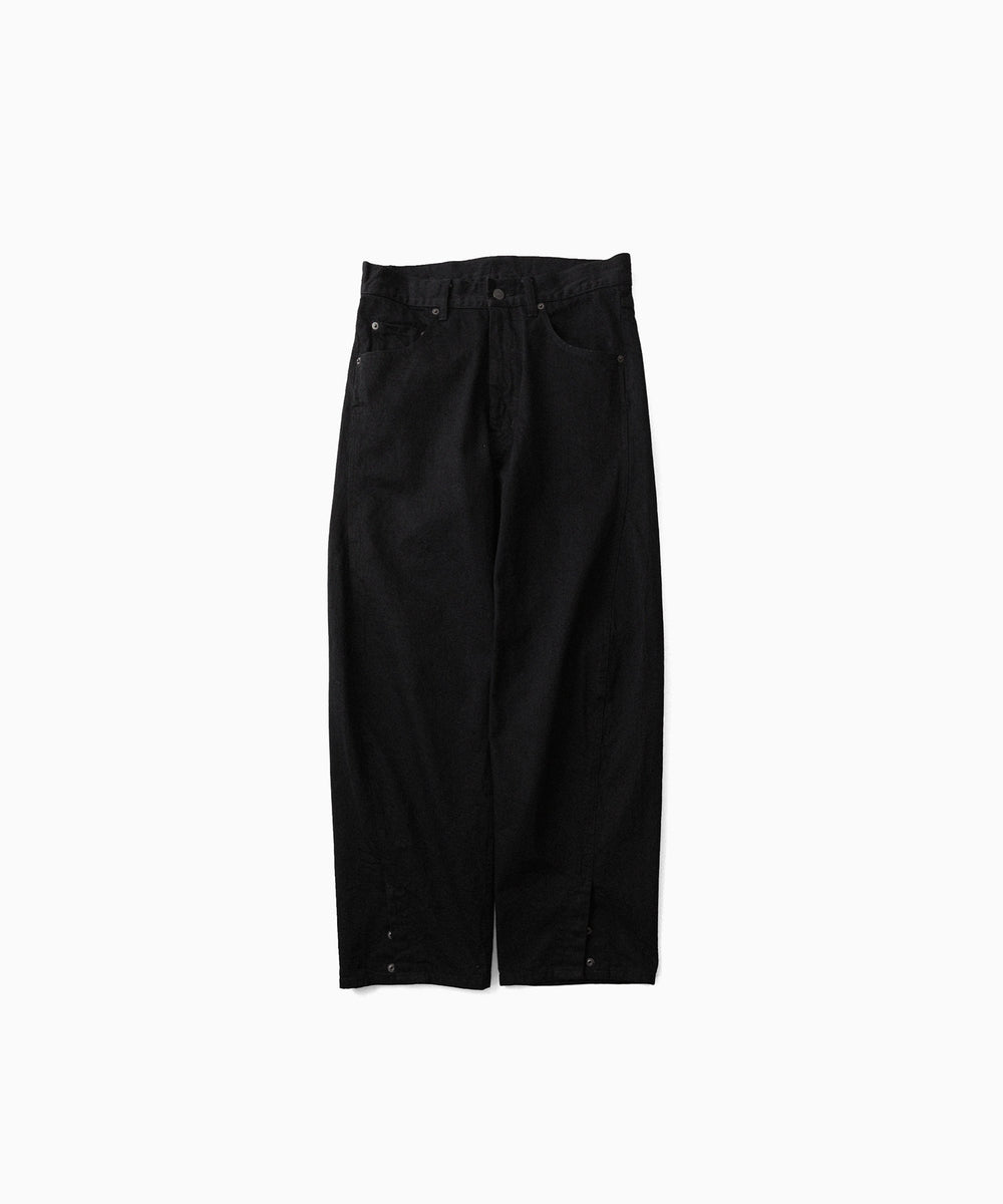 ANTHEM A-アンセムエーのTWIST LINE STRAIGHT JEANSのBLACK公式通販サイトsession福岡セレクトショップ