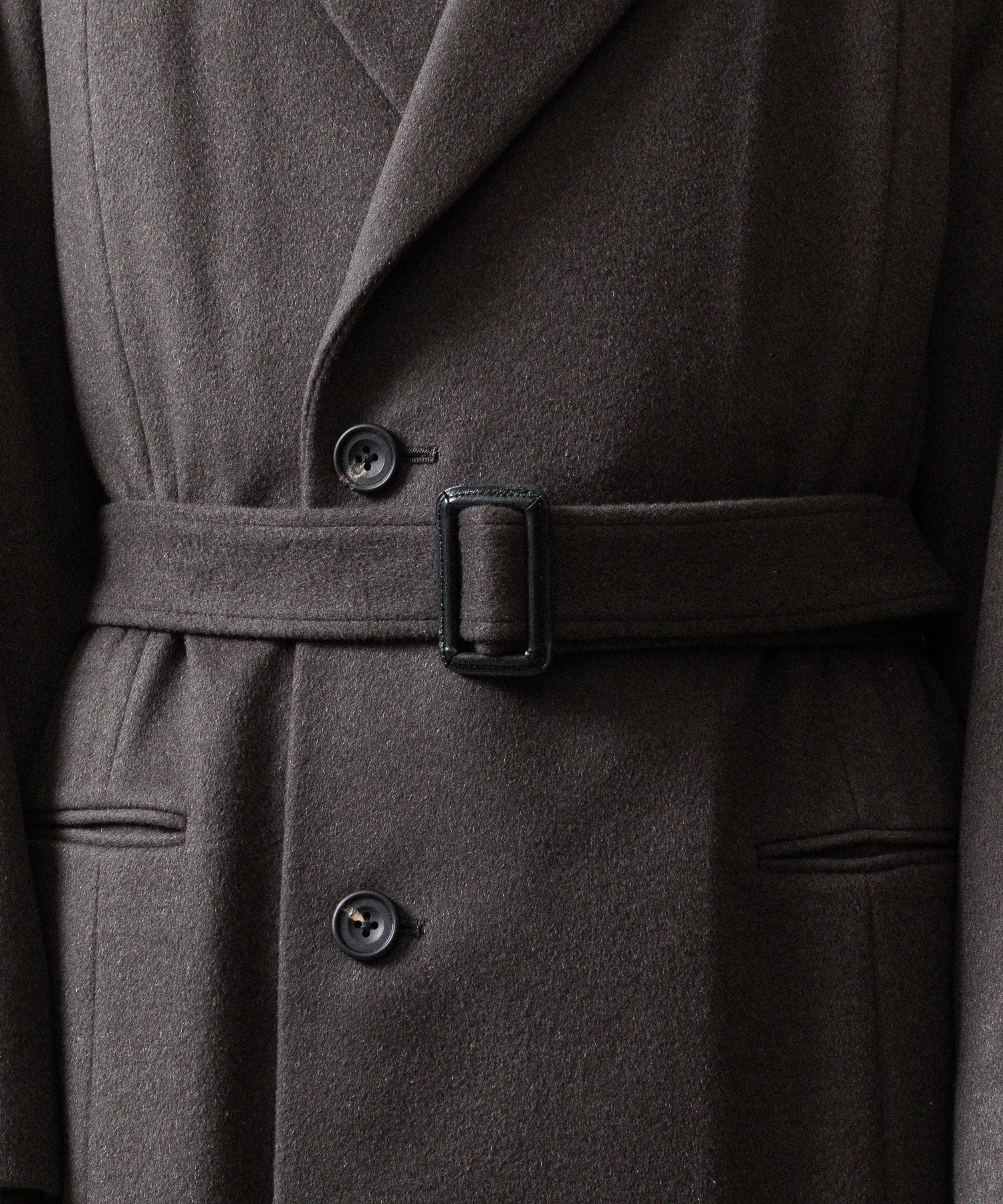 ssstein(シュタイン)のOVERSIZED MAXI-LENGTH PEAK LAPEL COAT - GREY KHAKIの公式通販サイトsession福岡セレクトショップ