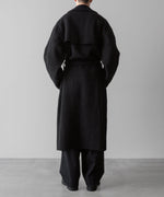 画像をギャラリービューアに読み込む, 【Fujimoto】REVERSIBLE LESS SEWING COAT - BLACK
