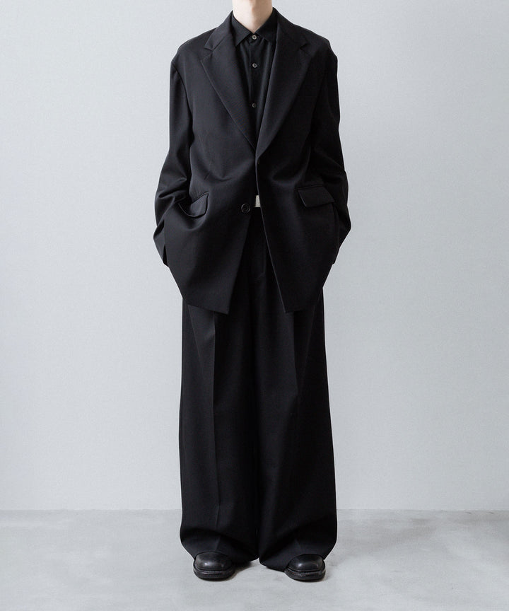 ssstein(シュタイン)のRAYON/LINEN OVERSIZED DOWN PAT SHIRT - BLACKの公式通販サイトsession福岡セレクトショップ