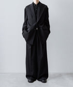 画像をギャラリービューアに読み込む, ssstein(シュタイン)のOVERSIZED SINGLE BREASTED LONG JACKET - BLACKの公式通販サイトsession福岡セレクトショップ
