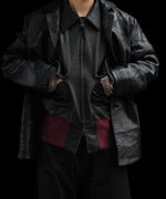 画像をギャラリービューアに読み込む, ANTHEM A アンセムエーのCRACK TERRY BLOUSONのBROWN 公式通販サイトsession福岡セレクトショップ
