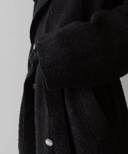 【Fujimoto】REVERSIBLE LESS SEWING COAT - BLACK