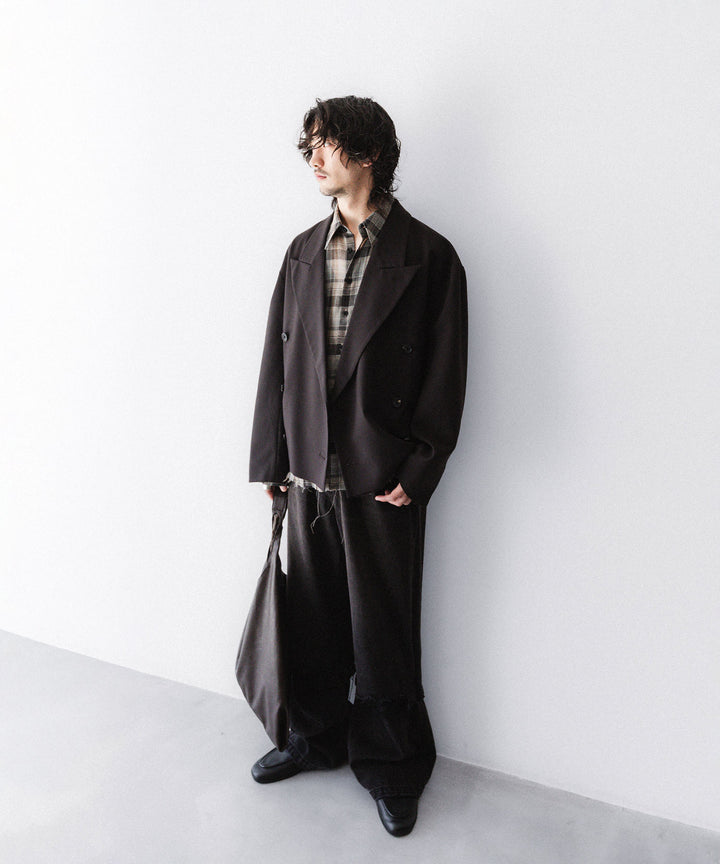 CODA -コーダのBROWN WOOL CUT OFF DOUBLE BREASTED LENTO BLAZERのBROWN公式通販サイトsession福岡セレクトショップ