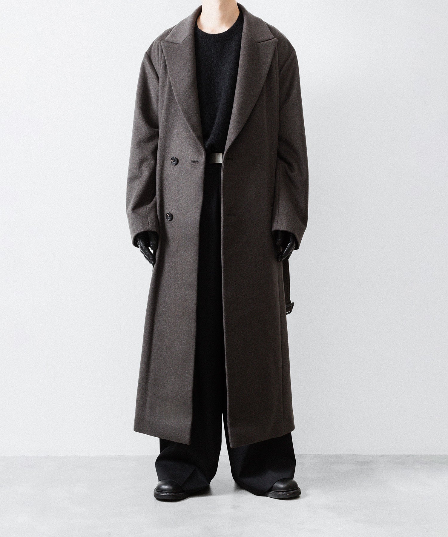 ssstein(シュタイン)のOVERSIZED MAXI-LENGTH PEAK LAPEL COAT - GREY KHAKIの公式通販サイトsession福岡セレクトショップ