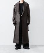 画像をギャラリービューアに読み込む, ssstein(シュタイン)のOVERSIZED MAXI-LENGTH PEAK LAPEL COAT - GREY KHAKIの公式通販サイトsession福岡セレクトショップ
