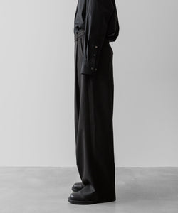 ssstein(シュタイン)の24AWコレクション OVERTUCKED EXTRA WIDE TROUSERS - DARK CHARCOAL 公式通販サイトsession福岡セレクトショップ