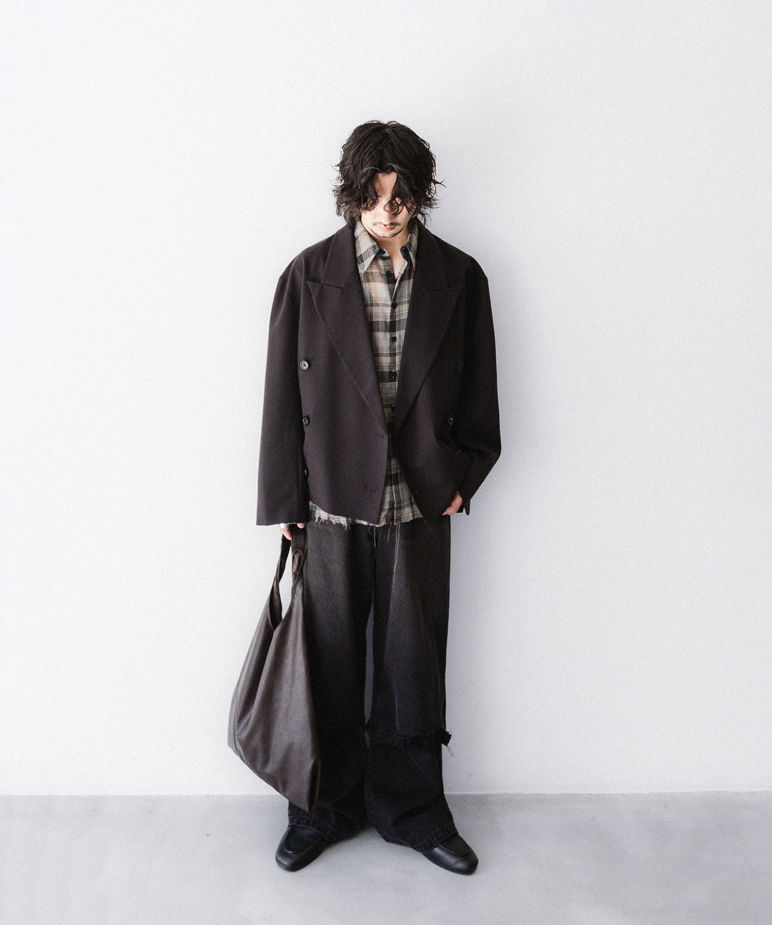 CODA -コーダのBROWN WOOL CUT OFF DOUBLE BREASTED LENTO BLAZERのBROWN公式通販サイトsession福岡セレクトショップ