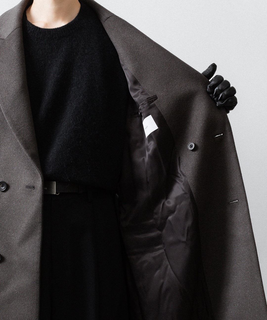 ssstein(シュタイン)のOVERSIZED MAXI-LENGTH PEAK LAPEL COAT - GREY KHAKIの公式通販サイトsession福岡セレクトショップ