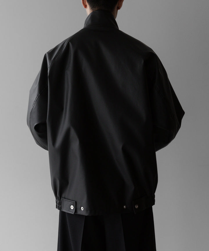 stein(シュタイン)の24SSコレクションSTAND COLLAR ZIP BLOUSONのBLACK(COATING)