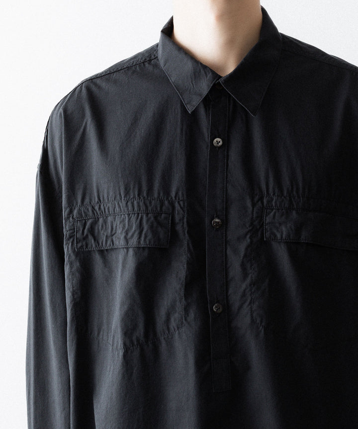 The Viridi-anneザ ヴィリディアンのCO/LY  TYPEWRITER PO SHIRTのBLACK公式通販サイトsession福岡セレクトショップ
