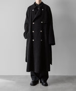 画像をギャラリービューアに読み込む, 【Fujimoto】REVERSIBLE LESS SEWING COAT - BLACK
