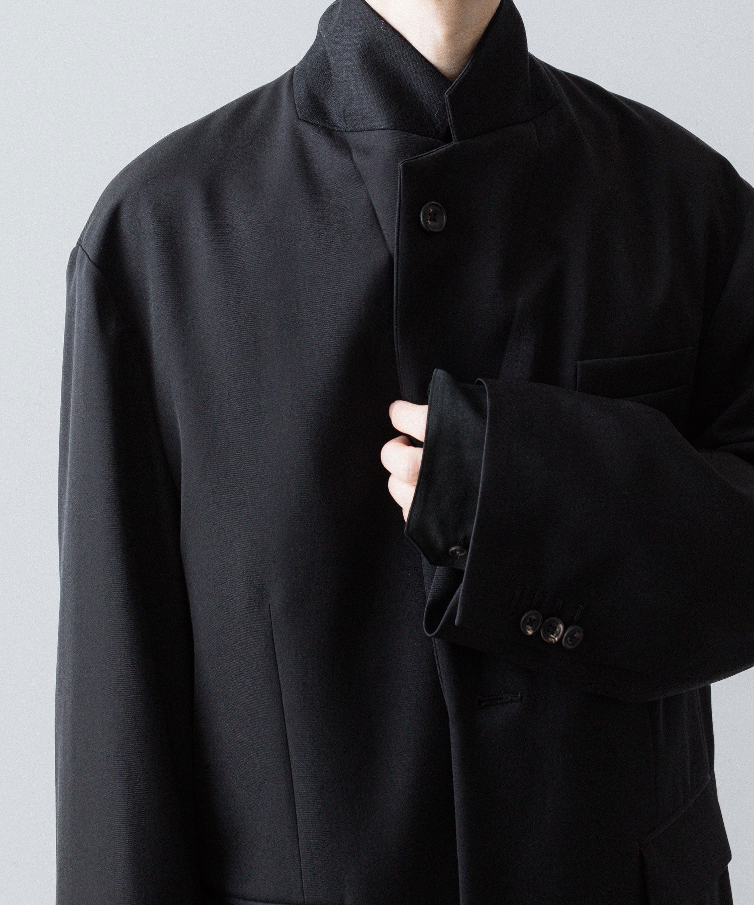ssstein(シュタイン)のOVERSIZED SINGLE BREASTED LONG JACKET - BLACKの公式通販サイトsession福岡セレクトショップ