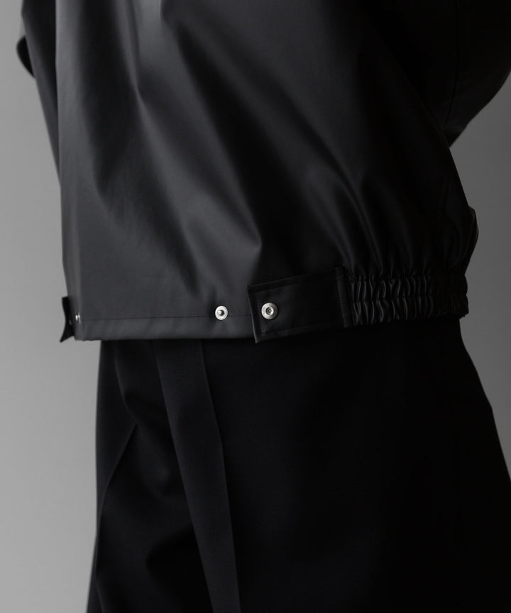 stein(シュタイン)の24SSコレクションSTAND COLLAR ZIP BLOUSONのBLACK(COATING)