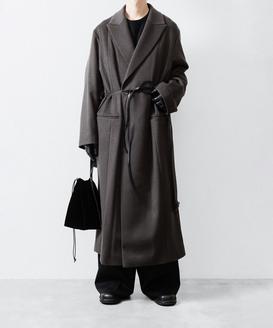 ssstein(シュタイン)のOVERSIZED MAXI-LENGTH PEAK LAPEL COAT - GREY KHAKIの公式通販サイトsession福岡セレクトショップ
