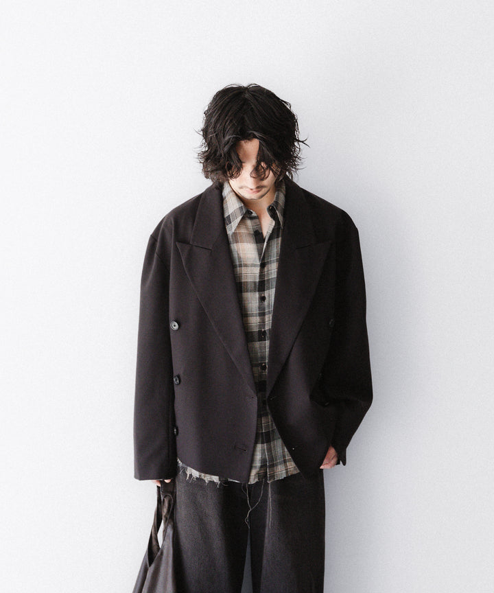 CODA -コーダのBROWN WOOL CUT OFF DOUBLE BREASTED LENTO BLAZERのBROWN公式通販サイトsession福岡セレクトショップ