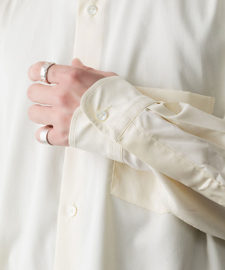 ssstein(シュタイン)の PIMA COTTON OVERSIZED REGULAR COLLAR SHIRT - YELLOWの公式通販サイトsession福岡セレクトショップ