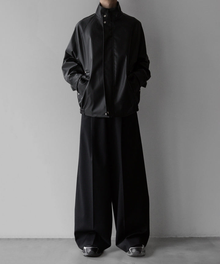 stein(シュタイン)の24SSコレクションSTAND COLLAR ZIP BLOUSONのBLACK(COATING)