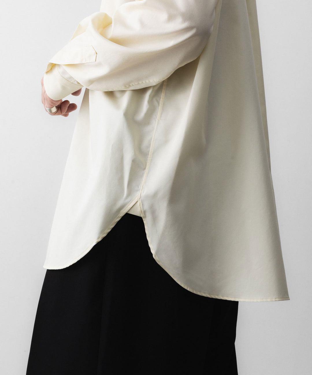 ssstein(シュタイン)の PIMA COTTON OVERSIZED REGULAR COLLAR SHIRT - YELLOWの公式通販サイトsession福岡セレクトショップ