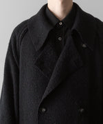 画像をギャラリービューアに読み込む, 【Fujimoto】REVERSIBLE LESS SEWING COAT - BLACK
