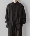 【ssstein】OVERSIZED DOWN PAT SHIRT - GINGHAM( KHAKI )