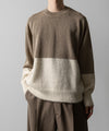 【ssstein】MOHAIR GLITTER KNIT COMBINATION LS - OFF
