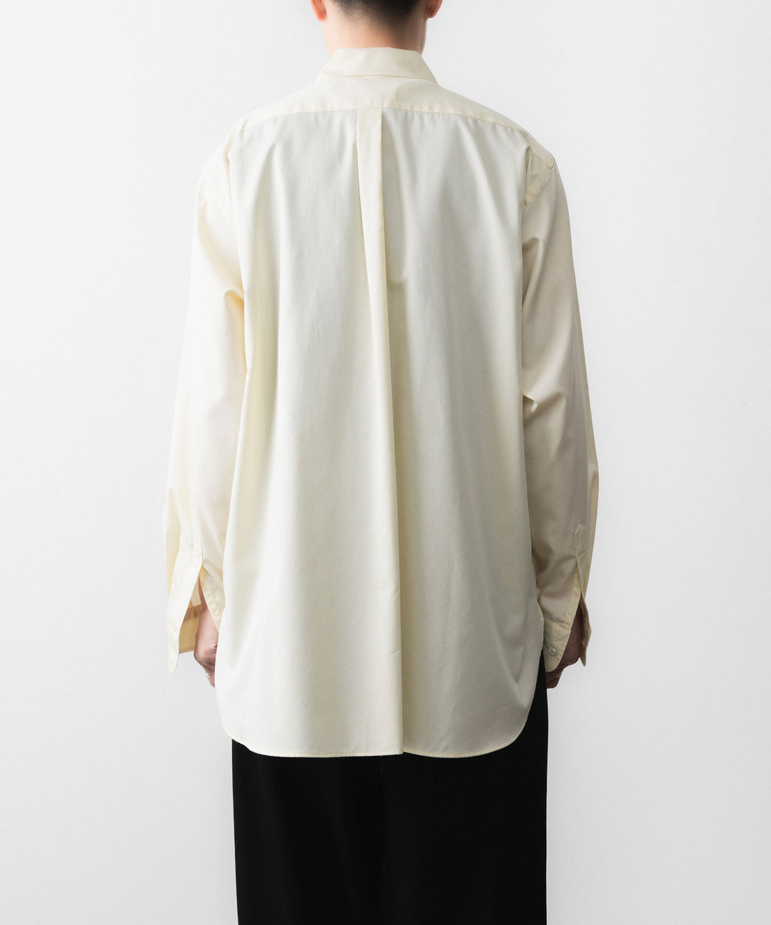 ssstein(シュタイン)の PIMA COTTON OVERSIZED REGULAR COLLAR SHIRT - YELLOWの公式通販サイトsession福岡セレクトショップ