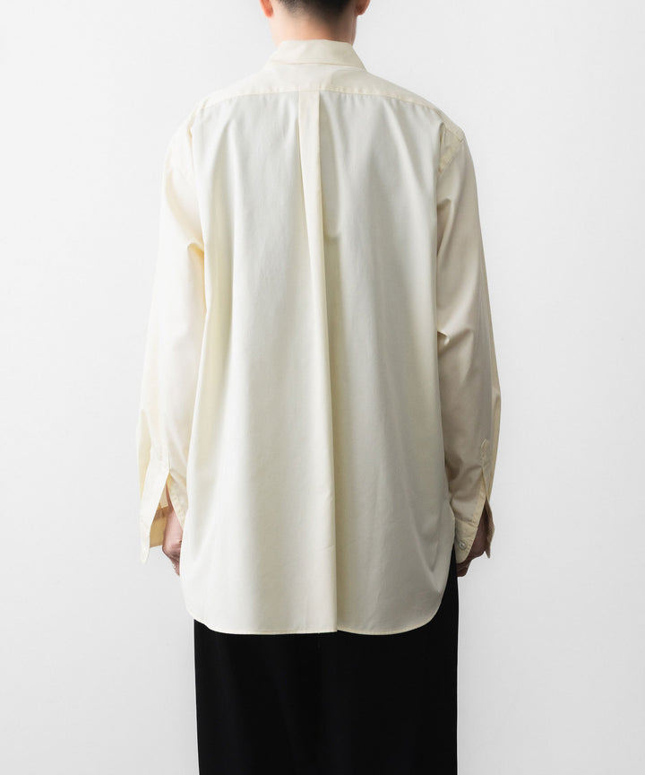 ssstein(シュタイン)の PIMA COTTON OVERSIZED REGULAR COLLAR SHIRT - YELLOWの公式通販サイトsession福岡セレクトショップ