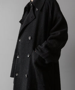 【Fujimoto】REVERSIBLE LESS SEWING COAT - BLACK