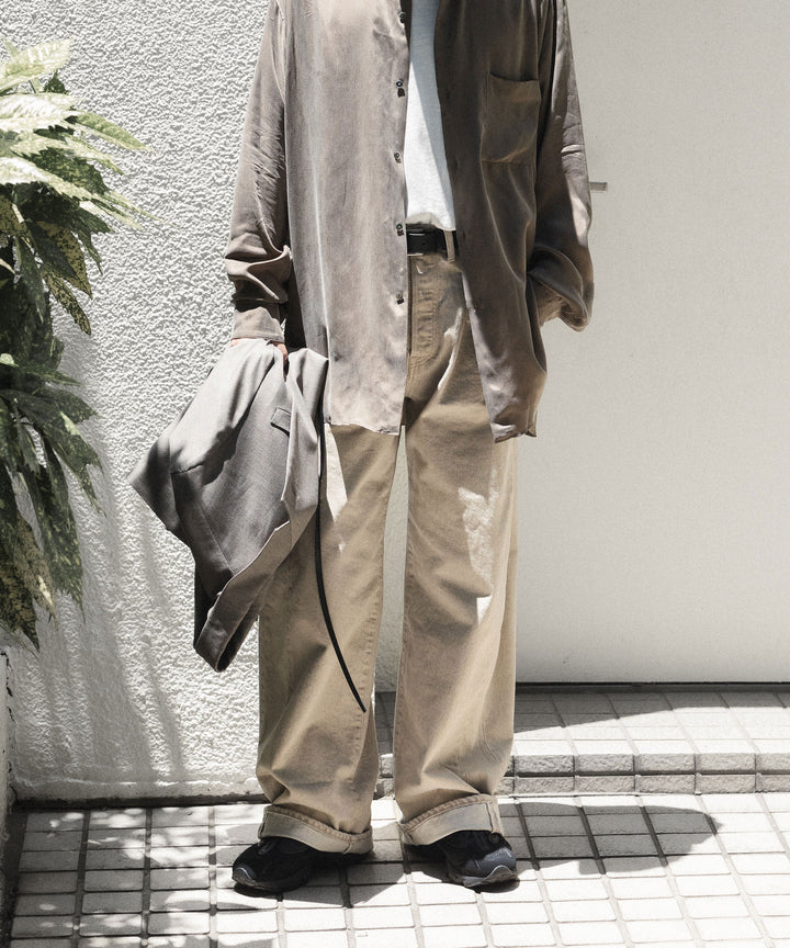 ssstein(シュタイン)の DEFORMATION WIDE COLOR DENIM PANTS - BEIGEの公式通販サイトsession福岡セレクトショップ