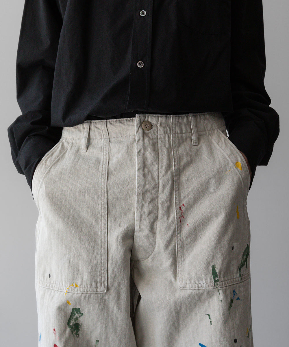 INTÉRIM - インテリムのMILK PAINT ORGANIC COTTON HBT TWILL BAKER PANTSのPU.IVORY公式通販サイトsession福岡セレクトショップ