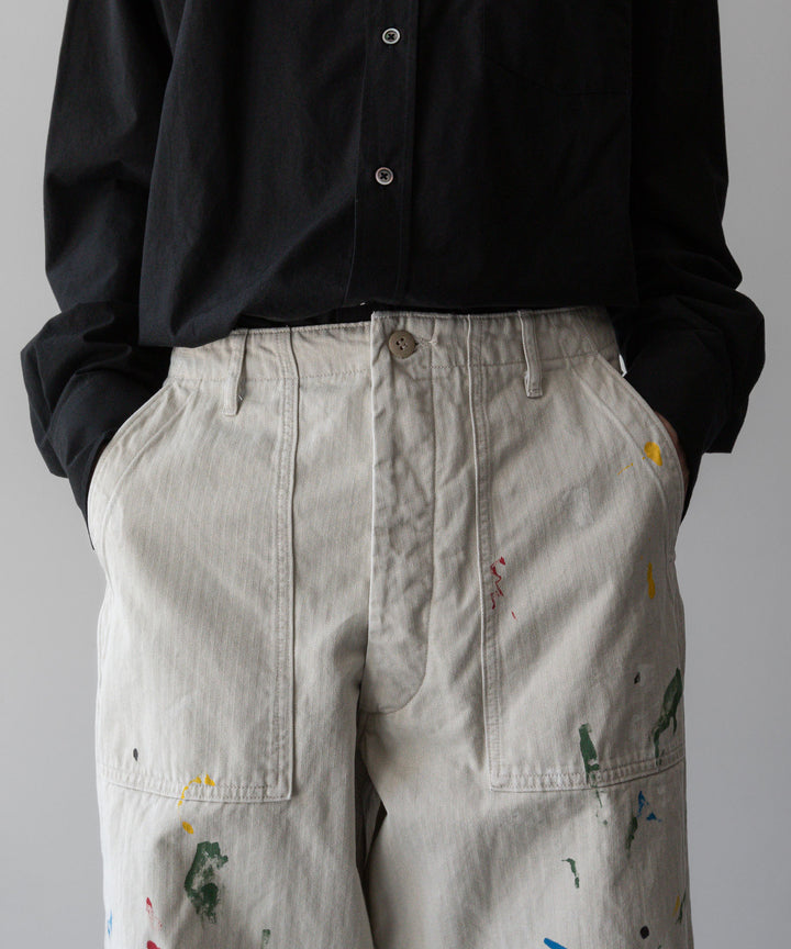 INTÉRIM - インテリムのMILK PAINT ORGANIC COTTON HBT TWILL BAKER PANTSのPU.IVORY公式通販サイトsession福岡セレクトショップ