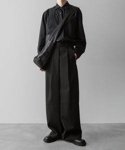 ssstein(シュタイン)の24AWコレクション OVERSIZED DOWN PAT SHIRT - BLACK 公式通販サイトsession福岡セレクトショップ