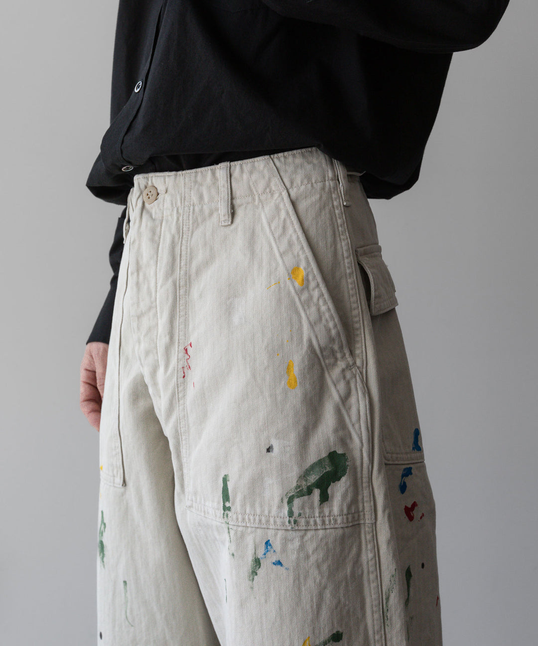 INTÉRIM - インテリムのMILK PAINT ORGANIC COTTON HBT TWILL BAKER PANTSのPU.IVORY公式通販サイトsession福岡セレクトショップ