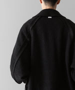 画像をギャラリービューアに読み込む, 【Fujimoto】REVERSIBLE LESS SEWING COAT - BLACK
