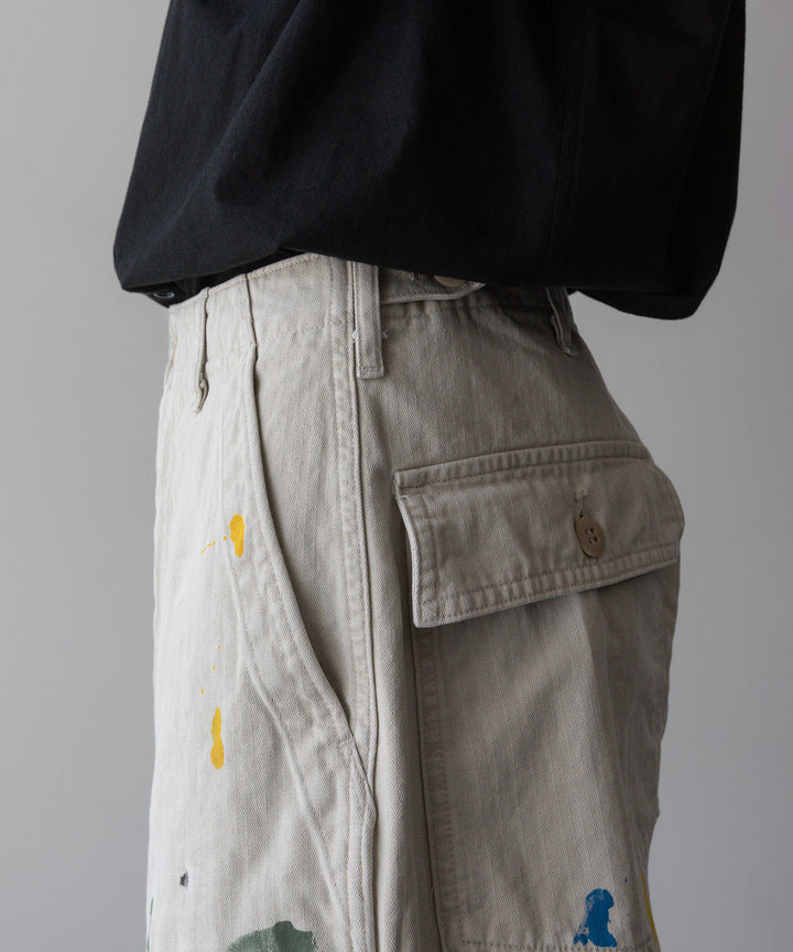 INTÉRIM - インテリムのMILK PAINT ORGANIC COTTON HBT TWILL BAKER PANTSのPU.IVORY公式通販サイトsession福岡セレクトショップ
