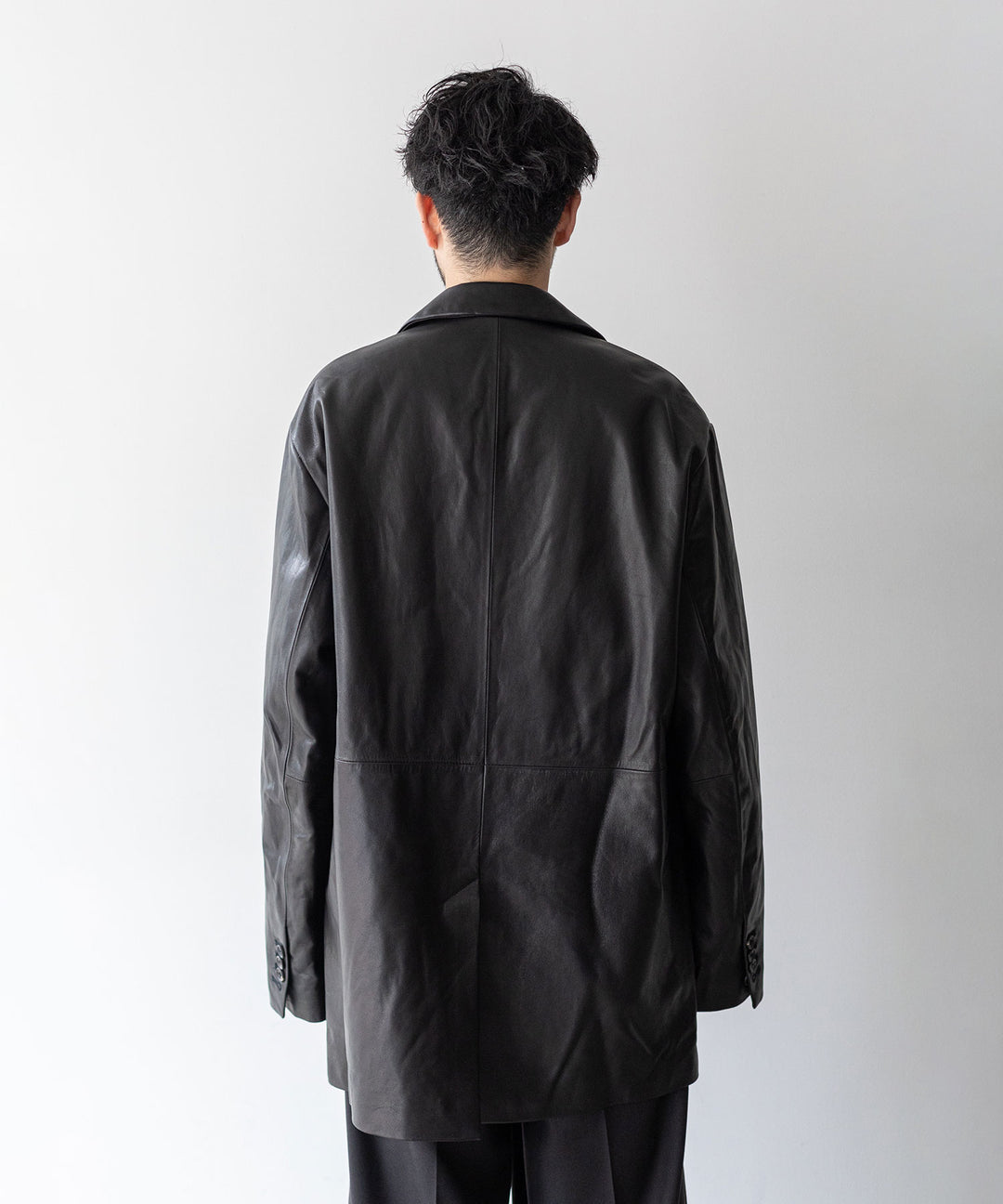 【stein】シュタインのLEATHER DOUBLE BREASTED JACKET - BLACK 公式通販session福岡セレクトショップ