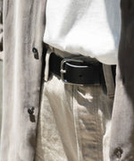 画像をギャラリービューアに読み込む, ssstein(シュタイン)のCLASSIC LEATHER BELT (PINNED BUCKLE) - BLACKの公式通販サイトsession福岡セレクトショップ
