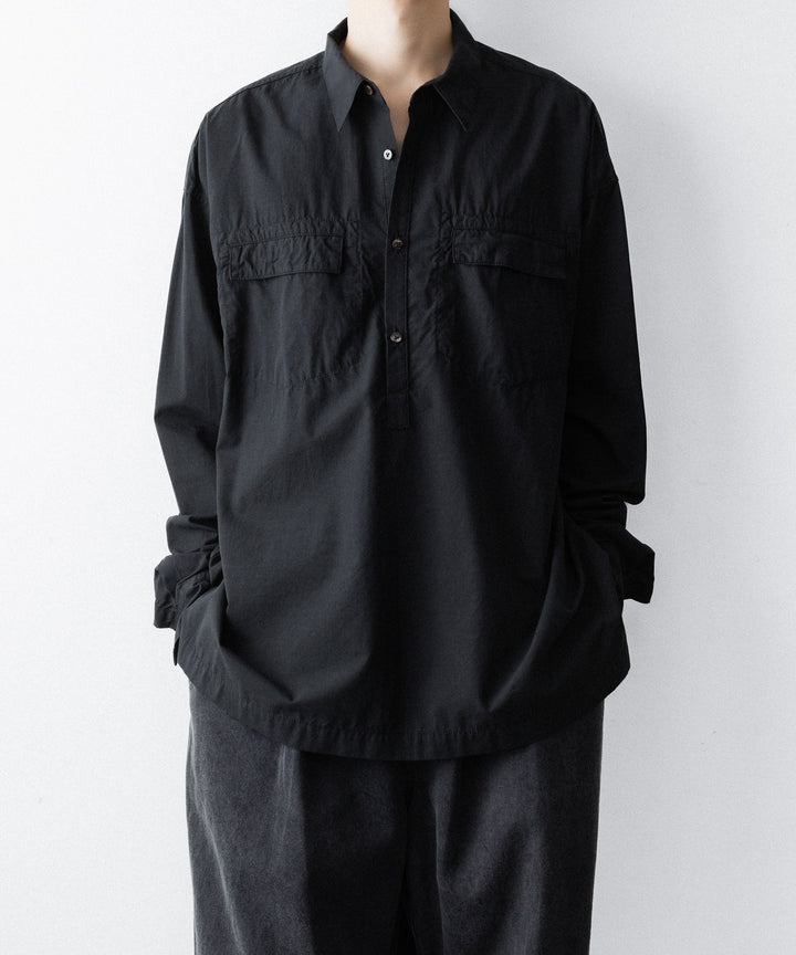 The Viridi-anneザ ヴィリディアンのCO/LY  TYPEWRITER PO SHIRTのBLACK公式通販サイトsession福岡セレクトショップ