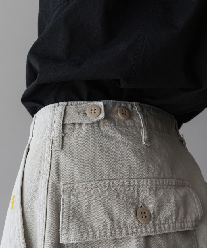 INTÉRIM - インテリムのMILK PAINT ORGANIC COTTON HBT TWILL BAKER PANTSのPU.IVORY公式通販サイトsession福岡セレクトショップ